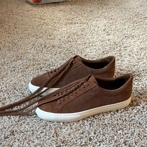 Vince Men's Brown Suede Sneakers